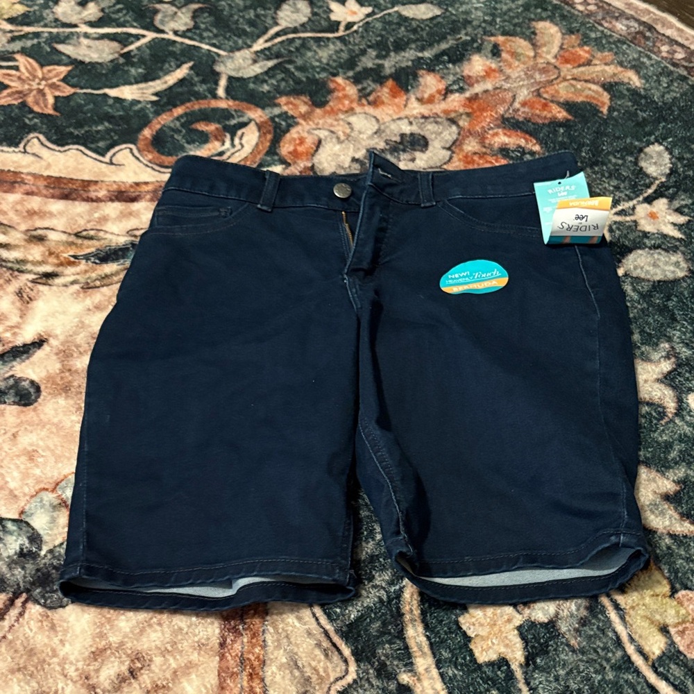 Women’s Biker Navy Shorts